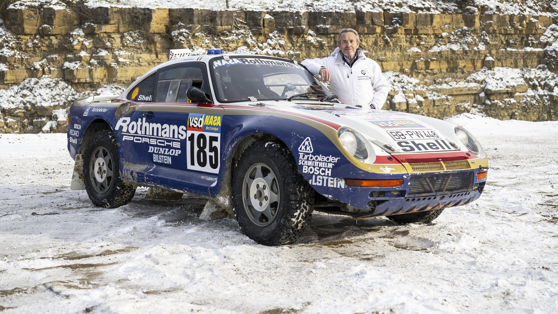 Jacky Ickx i Porsche 959 Paris-Dakar